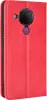 Nokia 5.4 Hülle - Coverup Vintage Style Klapphülle - Rot Produktbild-Vorschau 4