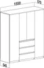 Kleiderschrank Mehrzweckschrank Stauraumkommode Hochschrank Produktbild-Vorschau 4