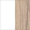 Highboard Kommode Anrichte weiß - weiß Hochglanz / eiche Produktbild-Vorschau 3