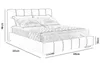 ADIDAR Lucy Polsterbett 180x200cm Doppelbett Metalrahmen Produktbild-Vorschau 4