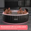 Idromassaggio AREBOS, gonfiabile, 6 persone, Ø 208 cm, Anteprima dell’immagine prodotto 4