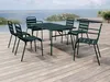 Gartentisch - L. 160 cm - Metall - Tannengrün - MIRMANDE Produktbild-Vorschau 5