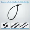 Qost Kabelbinder 200 x 3,5 mm Schwarz – 100 Stück – starke Produktbild-Vorschau 5