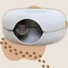 Letto tunnel ciambella casa letto antistress per gatti Anteprima dell’immagine prodotto 4