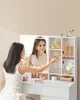 Toaletní stolek VASAGLE s osvětlením LED, napájecí lišta, Náhled obrázku produktu 5