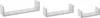 Three white U-shaped shelves of varying sizes are displayed against a white background. Náhled obrázku produktu