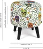 Pouf contenitore Excelsa Calavera in velluto e legno Anteprima dell’immagine prodotto 4