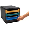 Exacompta Big Box, Schubladenbox mit 4 Schubladen, Neo Deco Produktbild-Vorschau 4
