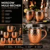 6 Moscow Mule Becher 500ml Kupferfarben Edelstahl Produktbild-Vorschau 7