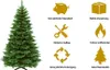 A Christmas tree with icons and text describing its features. Produktbild-Vorschau