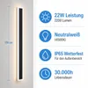 MasterLED LED Außenwandleuchte IP65 100cm Schwarz, Moderne Produktbild-Vorschau 3