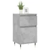 vidaXL Credenze 2 pz. Grigio cemento 40x35x70 cm materiale Anteprima dell’immagine prodotto 3