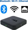 A black media player with the brand name TESLA on it, shown with icons representing Bluetooth, Wi-Fi, and Ethernet connectivity. Podgląd zdjęcia produktu