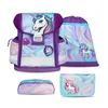 Belmil Classy ergonomisches Schulranzen-Set 4-teilig "Unicorn Dream" mit Brustgurt