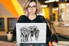 MuchoWow® Laptop Aufkleber Sticker Cover Zebra - Tiere - Produktbild-Vorschau 5