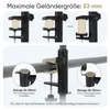 Sekey Sonnenschirm 200 x 125 cm Rechteckig Balkonschirm mit Produktbild-Vorschau 6