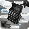 Vozík na nářadí s 10 přihrádkami - černý Náhled obrázku produktu 4