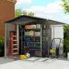 Outsunny Gerätehaus 4,4 m² Gartenhaus mit Pultdach, Produktbild-Vorschau 9