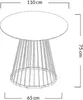 Tisch GLAM WALNUT 110 – Nussbaumfurnier, verchromtes Produktbild-Vorschau 6