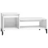 The Living Store Couchtisch Weiß 100x50x45 cm Holzwerkstoff Produktbild-Vorschau 5