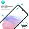 A close-up view of a smartphone screen protector being applied to a Samsung Galaxy A53 5G. Produktbild-Vorschau