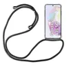 A black phone chain with a clear phone case attached to a Samsung Galaxy A35 5G phone. Produktbild-Vorschau