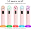 Five pink beauty devices with different colored tops and displays, presented in a row against a white background. Below each device is a colored oval shape with a corresponding color name. Náhľad obrázku produktu
