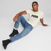 Puma Ess+ 2 Col Logo Kurzarm-t-shirt Beige M Herren,Damen Produktbild-Vorschau 6
