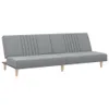vidaXL Canapé-lit Tissu gris clair Voir les images du produit 1