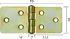 Scharniere Gerollte breite Tischbänder  30 x 69 x 1,5 mm Produktbild-Vorschau 2