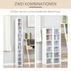 HOMCOM Lot de 2 étagères colonnes Armoire de Rangement Voir les images du produit 4