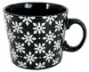 Mug Art 600 ml, grigio scuro/fiore beige Anteprima dell’immagine prodotto 1