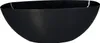 A black elliptical planter bowl is shown against a white background. Voir les images du produit