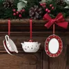 Mini Vaisselle Noël V&b Set 3 Pièces Miniatures à Suspendre Voir les images du produit 4