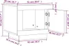 vidaXL Salontafel, bruin, eikenlook, 51x50x45 cm, houtvezel Productafbeelding-voorbeeld 8