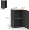 Credenza Vicco Wido Antracite 50 x 80 cm con ripiano, Model Anteprima dell’immagine prodotto 3