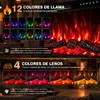 HOMAVO chimenea eléctrica 23 pulgadas mueble tira LED 1000W Vista previa de la imagen del producto 3