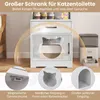 Szafka dla kota COSTWAY, szafka z kuwetą, stacją ładującą i Podgląd zdjęcia produktu 6