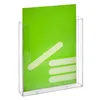 DIN A4 Wandprospekthalter im Hochformat aus Acrylglas / Produktbild-Vorschau 2