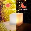 LED Solar Kunststoff Würfelleuchte warm weiß - 20 cm - Produktbild-Vorschau 3