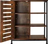 Příborník 71x32x82cm - Průmyslové dřevo tmavé, rustikální, Náhled obrázku produktu 3