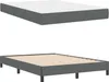 vidaXL Skříňová postel tmavě šedá 140 x 190 cm látka Náhled obrázku produktu 5