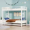Metall-Etagenbett 90x200 cm mit Ausziehbett Kinderbett Produktbild-Vorschau 4