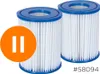Bestway Filterkartusche Gr.II, Ø10,6 cm x H13,6 cm, 2er Produktbild-Vorschau 60