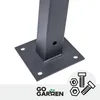 Mastfuß verschraubt auf Betonbefestigungsankerfuß 120x120 Produktbild-Vorschau 4