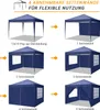 Faltpavillon 3x3m Pop Up Pavillon Faltbar mit 4 Produktbild-Vorschau 3