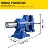 SucceBuy Multipurpose Vise 6-Inch Bench Vise 360-Degree Anteprima dell’immagine prodotto 7