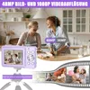 Two women laughing in a kitchen, with a digital camera in the foreground and film strip images below. Produktbild-Vorschau