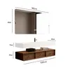 Elegantes Badezimmer-Set – Weißes Sinterstein-Waschbecken Produktbild-Vorschau 6