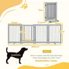 Bramka ochronna PawHut Dog Gate, wolnostojąca, z nóżkami, Podgląd zdjęcia produktu 3